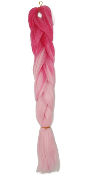dark pink-pink braids